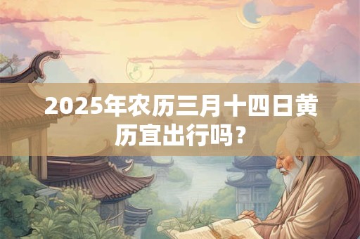 2025年农历三月十四日黄历宜出行吗？