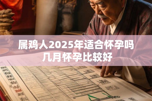 属鸡人2025年适合怀孕吗 几月怀孕比较好
