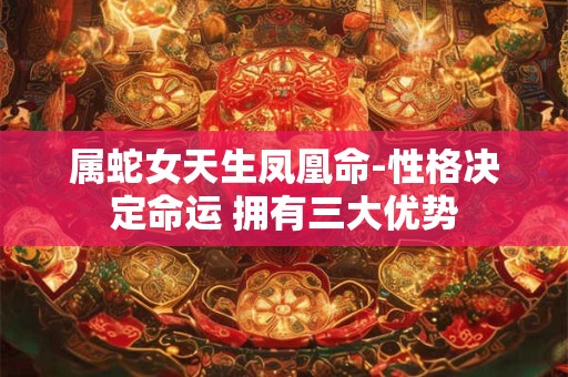 属蛇女天生凤凰命-性格决定命运 拥有三大优势