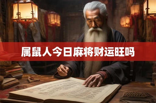 属鼠人今日麻将财运旺吗