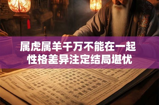 属虎属羊千万不能在一起 性格差异注定结局堪忧