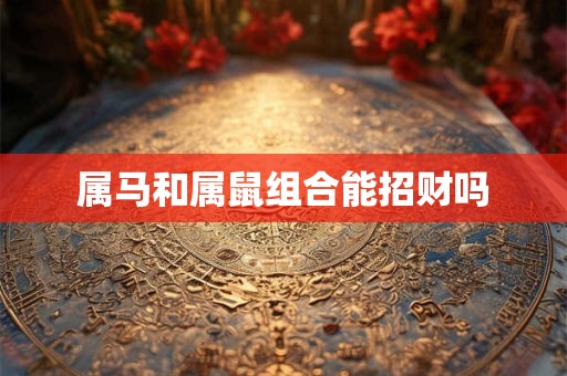 属马和属鼠组合能招财吗
