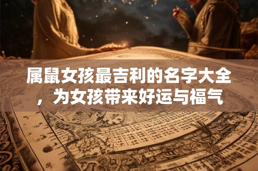 属鼠女孩最吉利的名字大全，为女孩带来好运与福气
