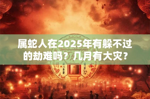属蛇人在2025年有躲不过的劫难吗？几月有大灾？