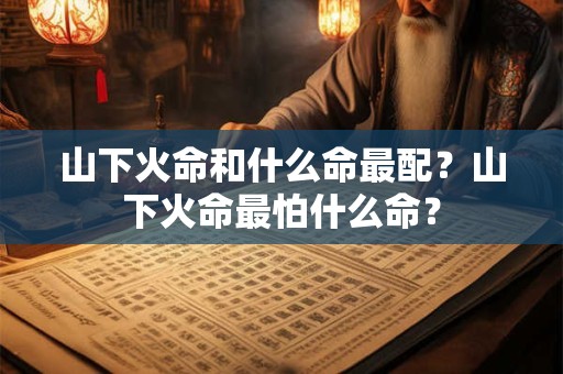 山下火命和什么命最配？山下火命最怕什么命？