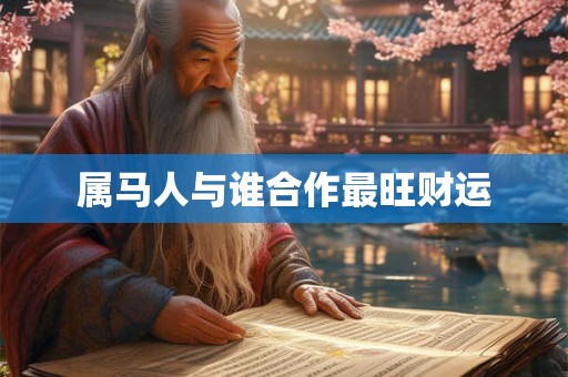 属马人与谁合作最旺财运