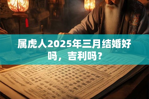 属虎人2025年三月结婚好吗，吉利吗？