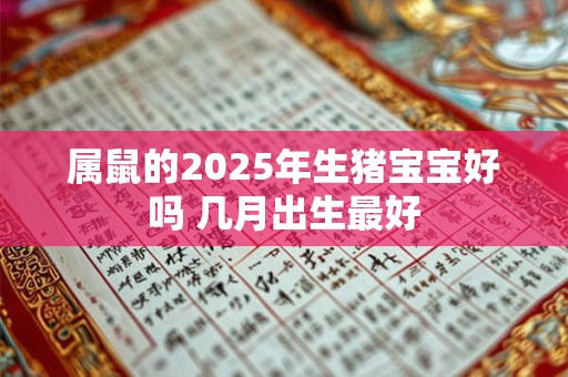 属鼠的2025年生猪宝宝好吗 几月出生最好 属鼠的2025年生猪宝宝好吗 几月出生最好