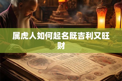 属虎人如何起名既吉利又旺财