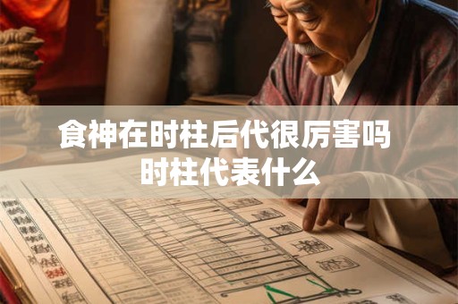 食神在时柱后代很厉害吗 时柱代表什么
