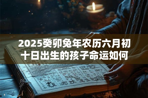 2026癸卯兔年农历六月初十日出生的孩子命运如何