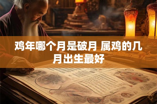 鸡年哪个月是破月 属鸡的几月出生最好