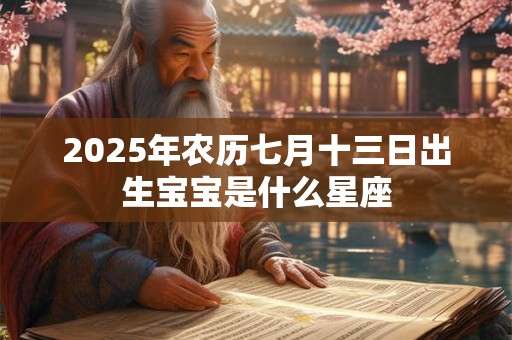 2025年农历七月十三日出生宝宝是什么星座