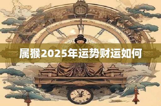 属猴2025年运势财运如何