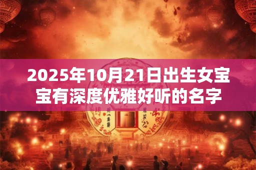 2025年10月21日出生女宝宝有深度优雅好听的名字