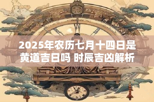 2025年农历七月十四日是黄道吉日吗 时辰吉凶解析
