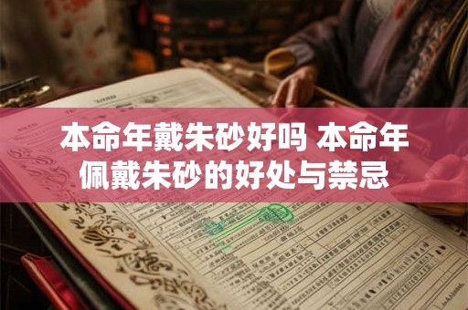 本命年戴朱砂好吗 本命年佩戴朱砂的好处与禁忌
