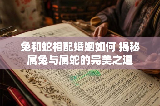 兔和蛇相配婚姻如何 揭秘属兔与属蛇的完美之道