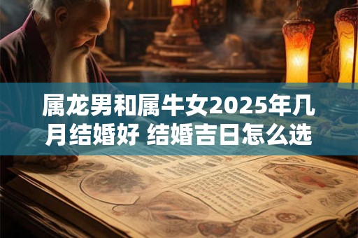 属龙男和属牛女2025年几月结婚好 结婚吉日怎么选
