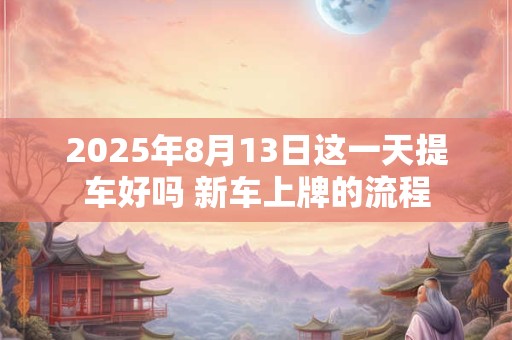 2025年8月13日这一天提车好吗 新车上牌的流程