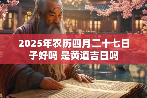 2025年农历四月二十七日子好吗 是黄道吉日吗