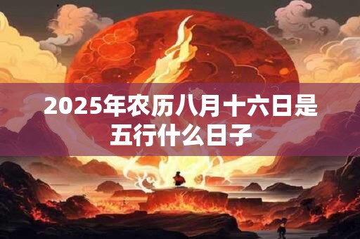 2025年农历八月十六日是五行什么日子