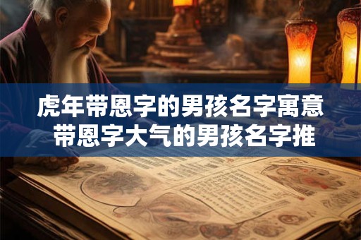 虎年带恩字的男孩名字寓意 带恩字大气的男孩名字推荐