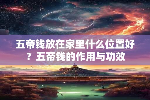 五帝钱放在家里什么位置好？五帝钱的作用与功效
