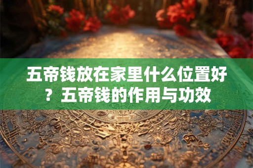 五帝钱放在家里什么位置好？五帝钱的作用与功效