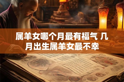 属羊女哪个月最有福气 几月出生属羊女最不幸