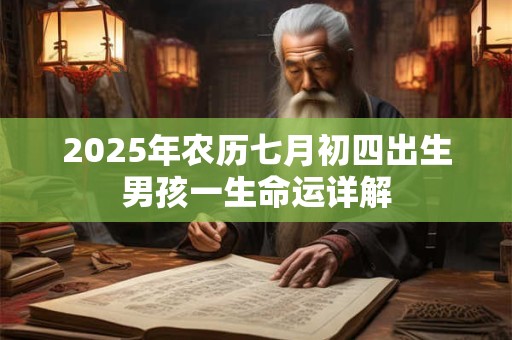 2025年农历七月初四出生男孩一生命运详解