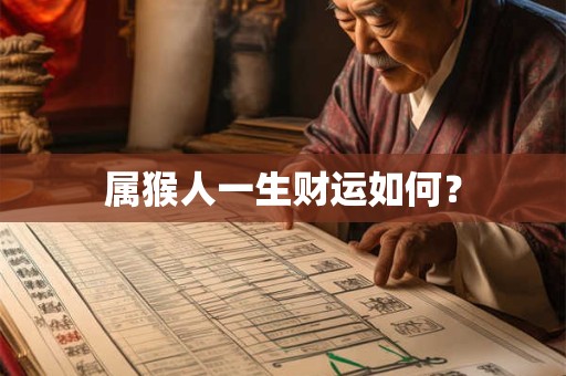 属猴人一生财运如何？