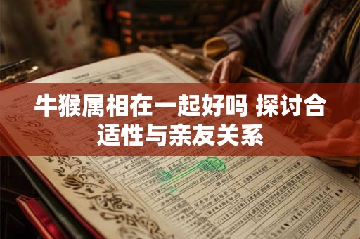 牛猴属相在一起好吗 探讨合适性与亲友关系