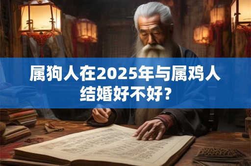 属狗人在2025年与属鸡人结婚好不好？