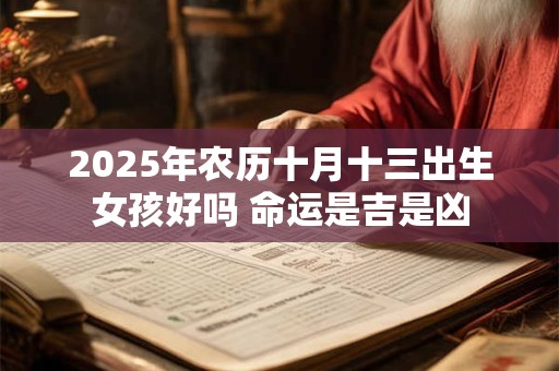 2025年农历十月十三出生女孩好吗 命运是吉是凶