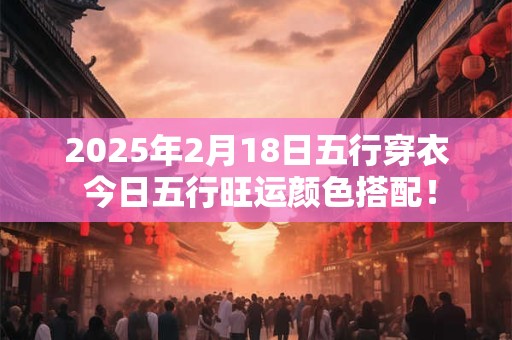 2025年2月18日五行穿衣 今日五行旺运颜色搭配! 2025年2月18日五行穿衣 今日五行旺运颜色搭配!