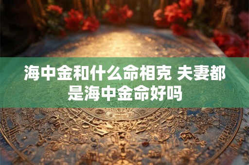 海中金和什么命相克 夫妻都是海中金命好吗