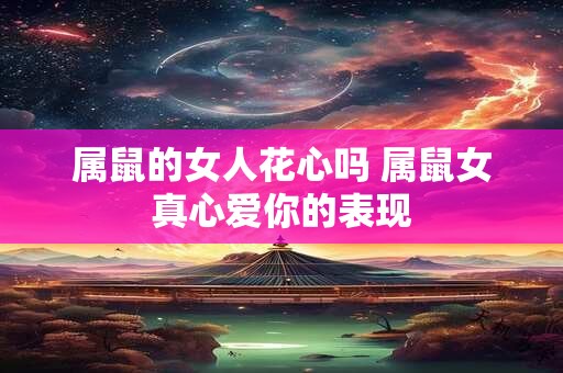 属鼠的女人花心吗 属鼠女真心爱你的表现