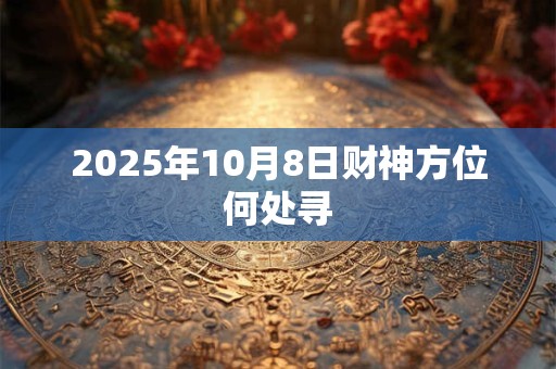 2025年10月8日财神方位何处寻
