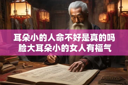耳朵小的人命不好是真的吗 脸大耳朵小的女人有福气吗