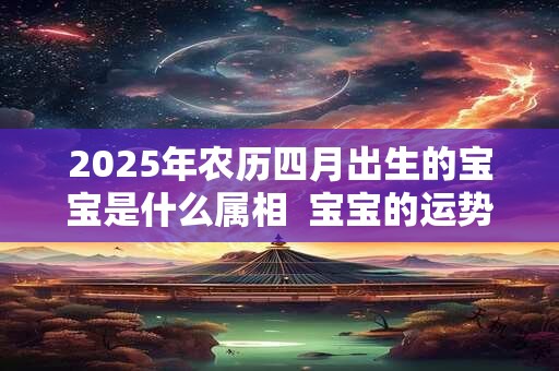 2025年农历四月出生的宝宝是什么属相  宝宝的运势怎么样