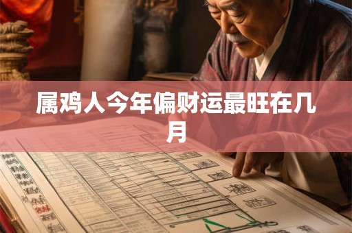 属鸡人今年偏财运最旺在几月