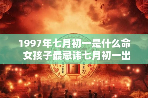 1997年七月初一是什么命  女孩子最忌讳七月初一出生吗