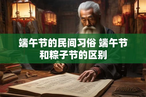 端午节的民间习俗 端午节和粽子节的区别
