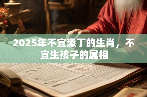 2025年不宜添丁的生肖，不宜生孩子的属相