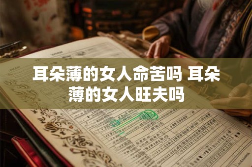 耳朵薄的女人命苦吗 耳朵薄的女人旺夫吗