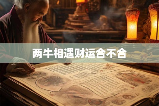 两牛相遇财运合不合