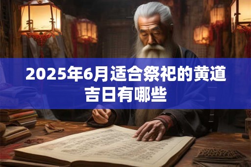 2025年6月适合祭祀的黄道吉日有哪些