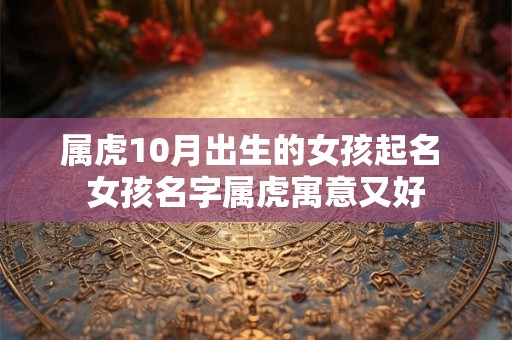 属虎10月出生的女孩起名 女孩名字属虎寓意又好