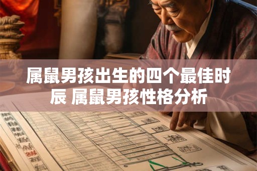 属鼠男孩出生的四个最佳时辰 属鼠男孩性格分析